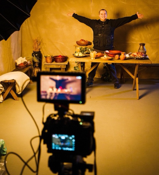 Behind the scenes on a ProLight Media shoot