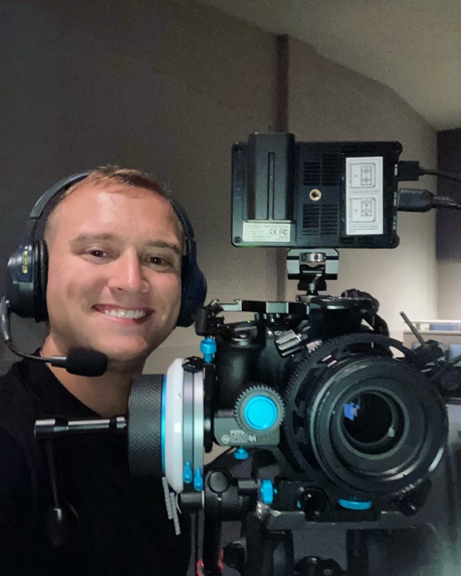 Behind the scenes on a ProLight Media shoot